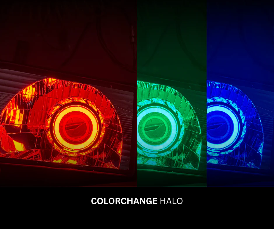 SRQ Fab LED Retrofit Headlights - Colorchange Halos For Tundra (2005-2006) - Image 4