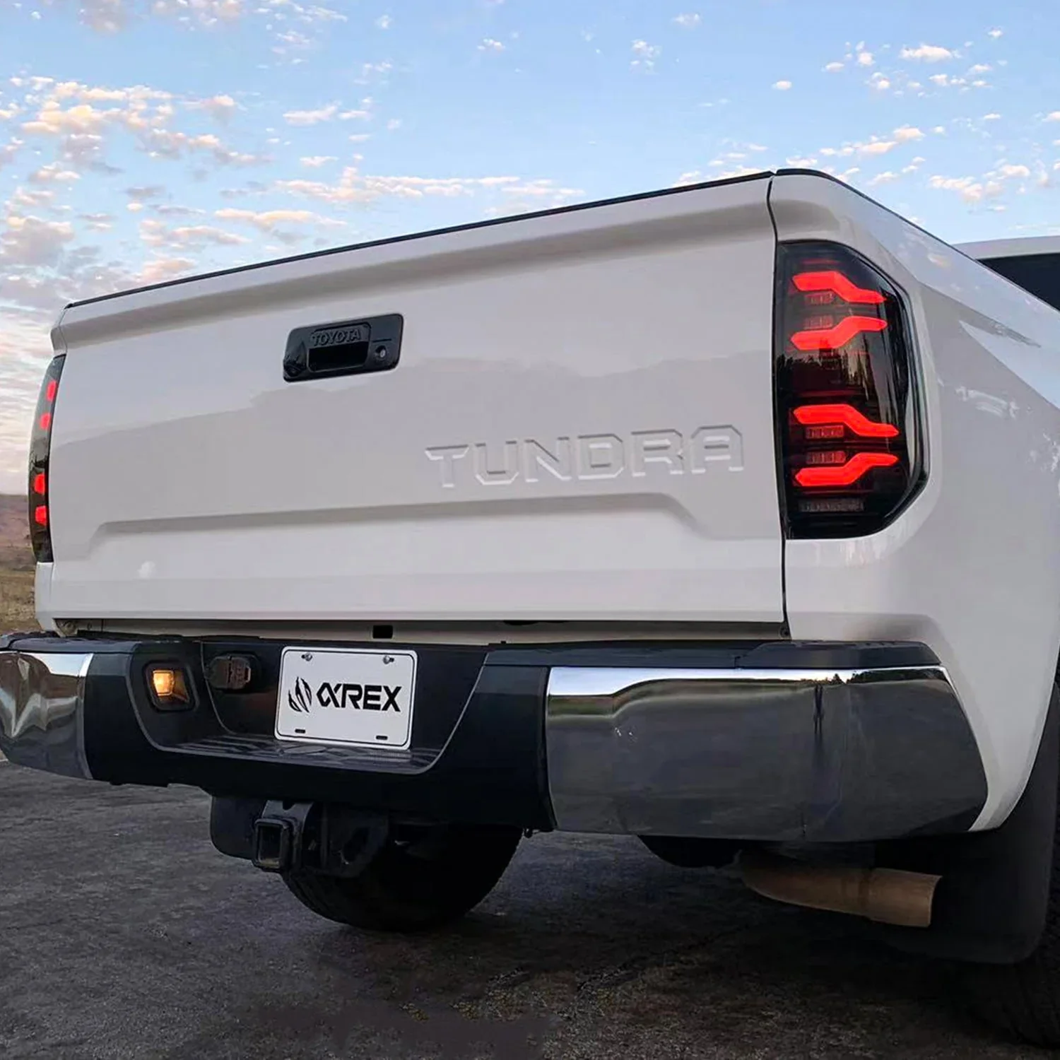 AlphaRex LUXX-Series Black-Red LED Tail Lights For Tundra (2014-2021) - Image 3