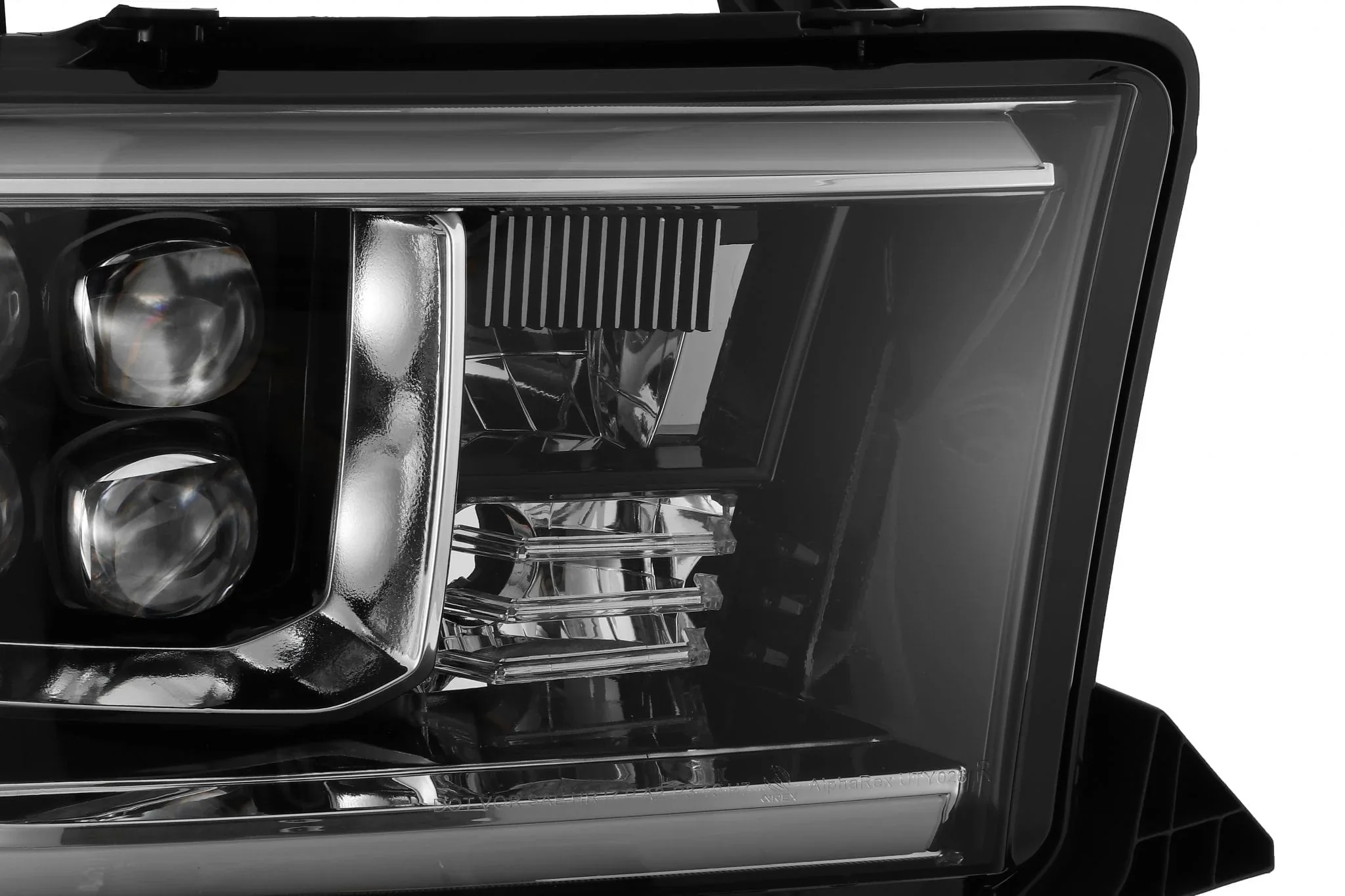 Alpharex NOVA Series Black LED Projector Headlights (2007-2013) - Image 3