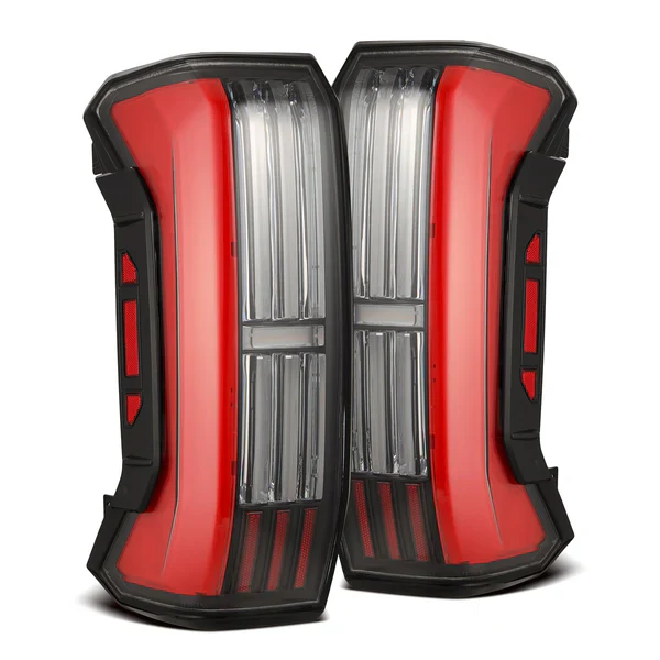 AlphaRex NOVA-Series Black Red Prismatic LED Tail Lights For Tundra (2022-Current)
