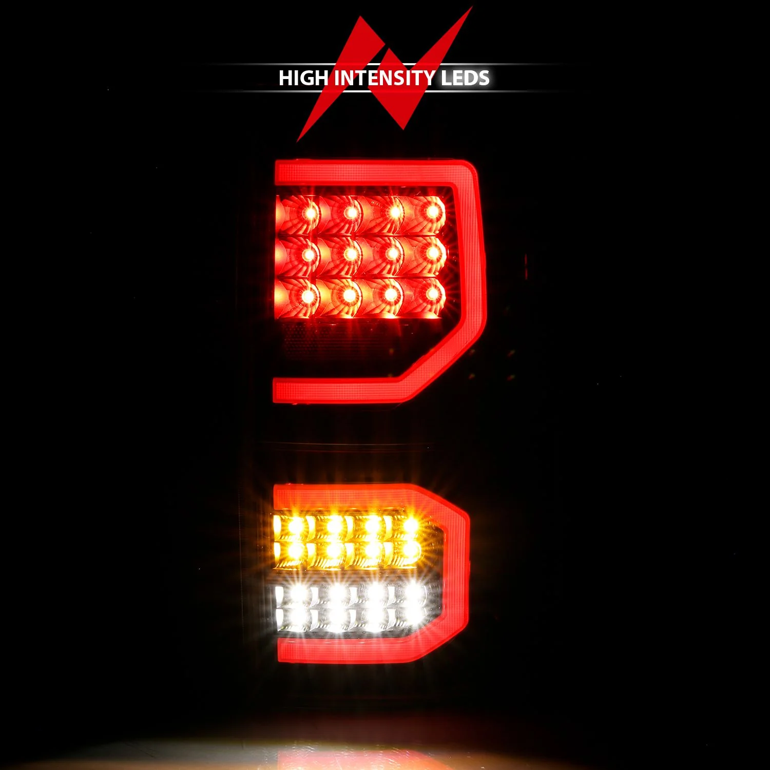 Anzo LED Black Clear Tail Lights For Tundra (2007-2013) - Image 5