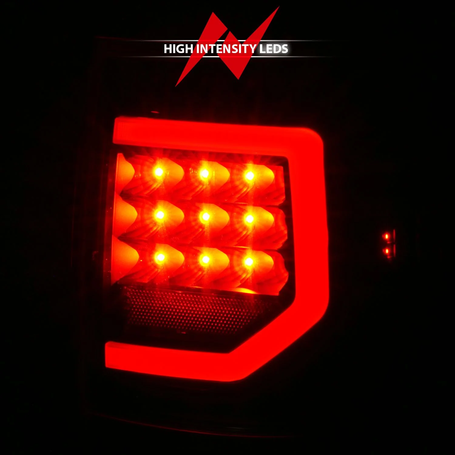 Anzo LED Plank Style Black Clear Tail Lights For Tundra (2007-2013) - Image 2