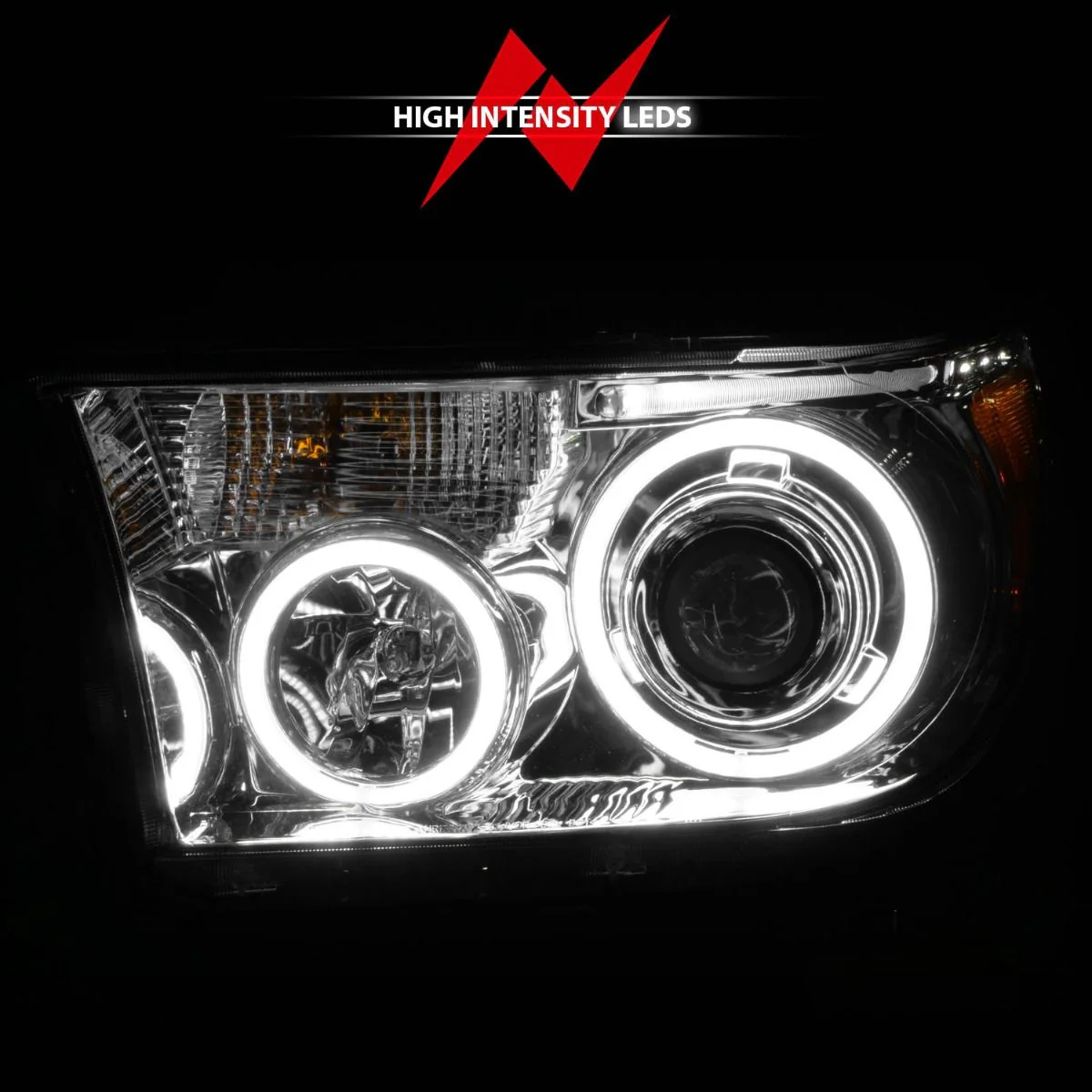 Anzo Projector RX Halo Headlights Chrome For Tundra (2007-2013) - Image 5