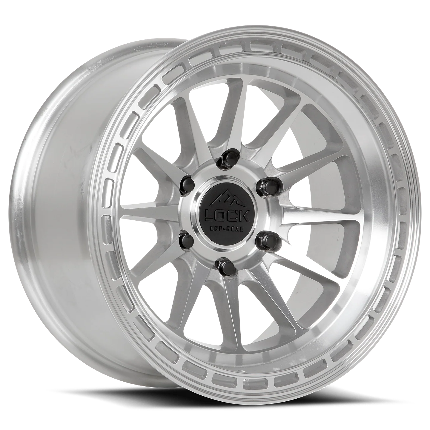 Lock Off-Road Wheels Baja Machine Face Polish