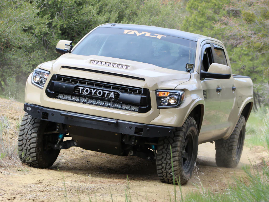 Cali Raised 42" Hidden Grille Curved LED Light Bar Brackets Kit For Tundra (2014-2021)