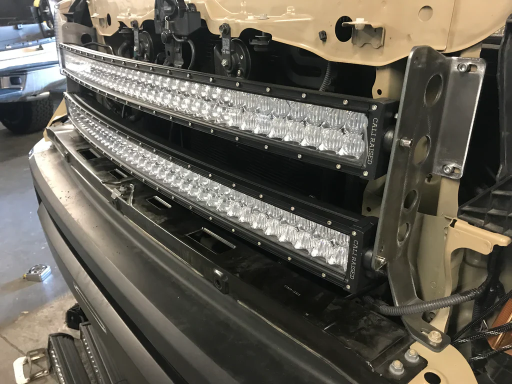 Cali Raised 42" Hidden Grille Curved LED Light Bar Brackets Kit For Tundra (2014-2021) - Image 6