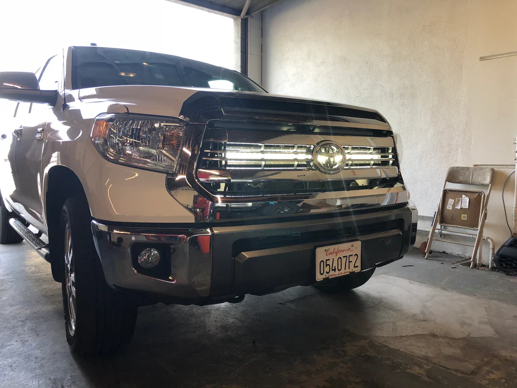 Cali Raised 42" Hidden Grille Curved LED Light Bar Brackets Kit For Tundra (2014-2021) - Image 8