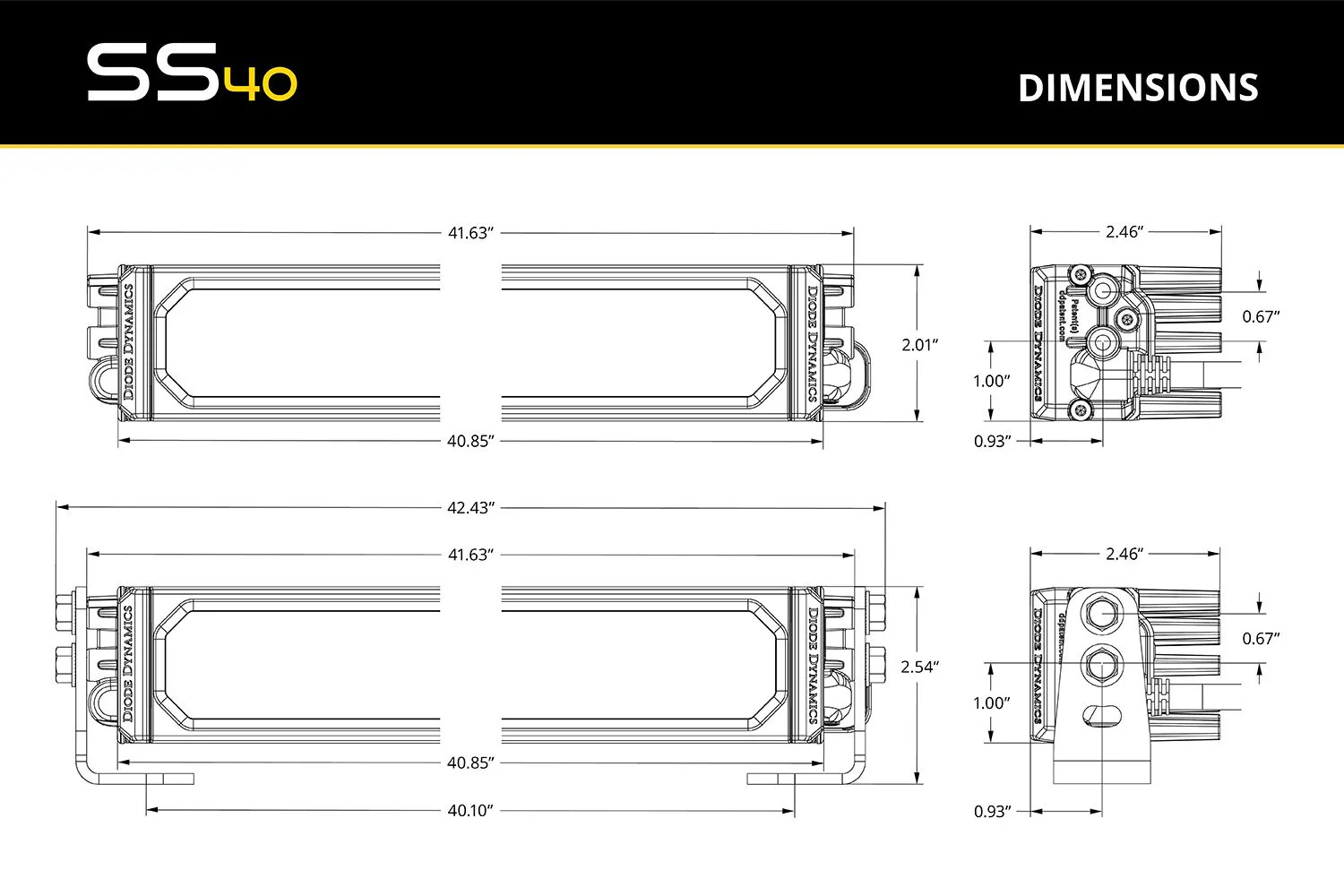 Diode Dynamics SS40 Dual-Color LED Light Bar For Tundra - Image 8