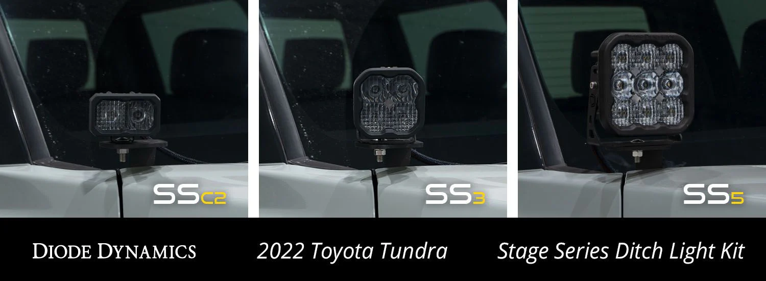 Diode Dynamics Stage Series Backlit Ditch Light Kit For Tundra (2022-Current) - Image 6