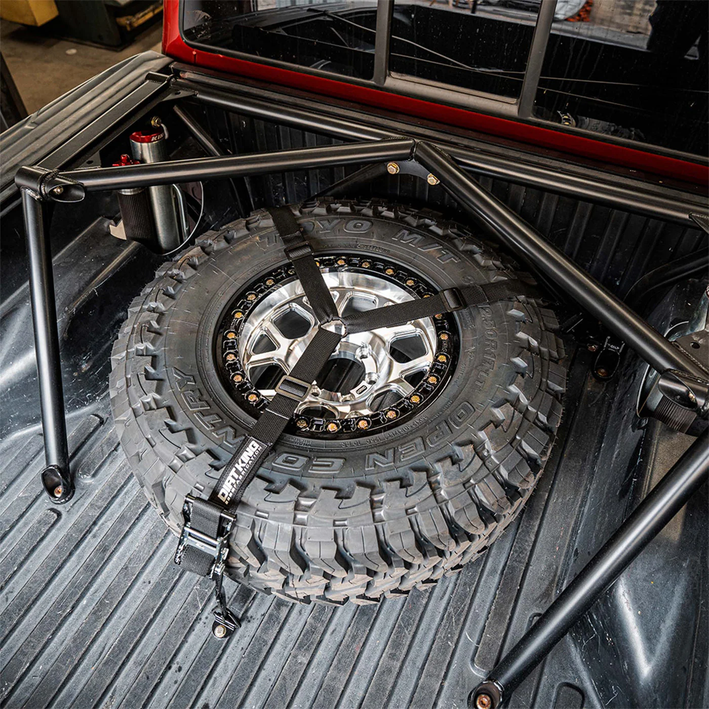 Dirt King Fabrication 3 Way Spare Tire Strap & Mounts - Image 6