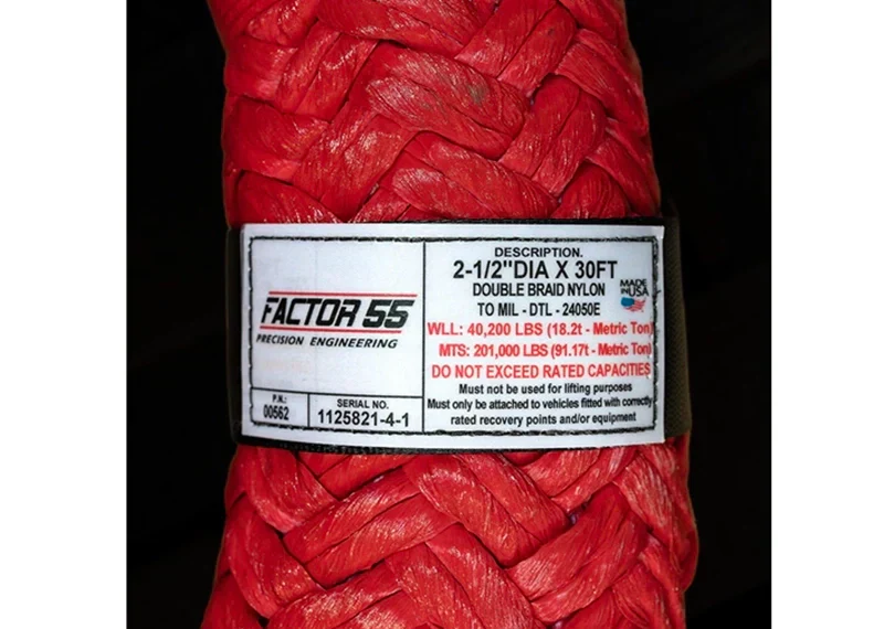 Factor 55 Extreme Duty Kinetic Energy Rope 2.5" X 30' - Image 2