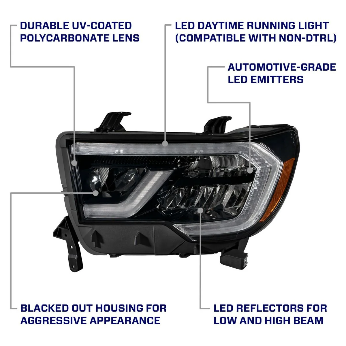 Form Lighting LED Reflector Headlights For Tundra (2007-2013) - Image 8