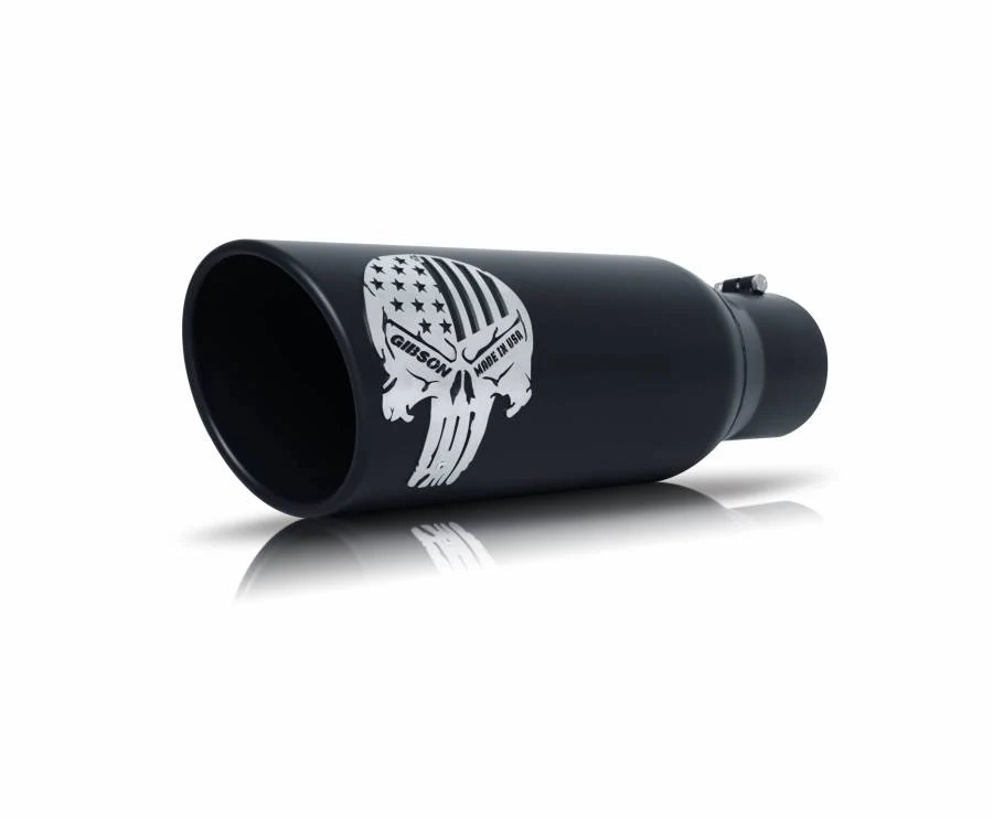 Gibson Pickup Patriot Skull Single Exhaust Stainless Cat-Back Performance Exhaust Tundra 5.5’ Bed (2022-Current) - Image 3