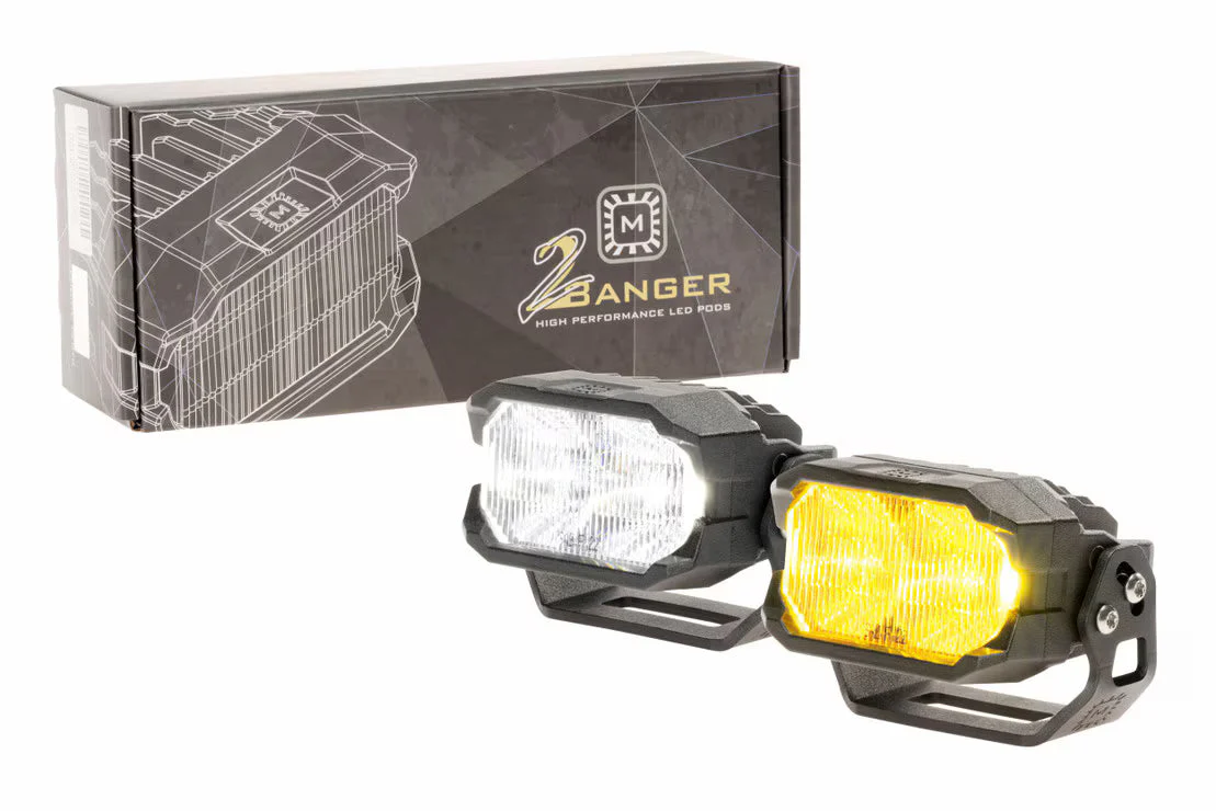 Morimoto 2 Banger LED Pods: HXB Wide Beam