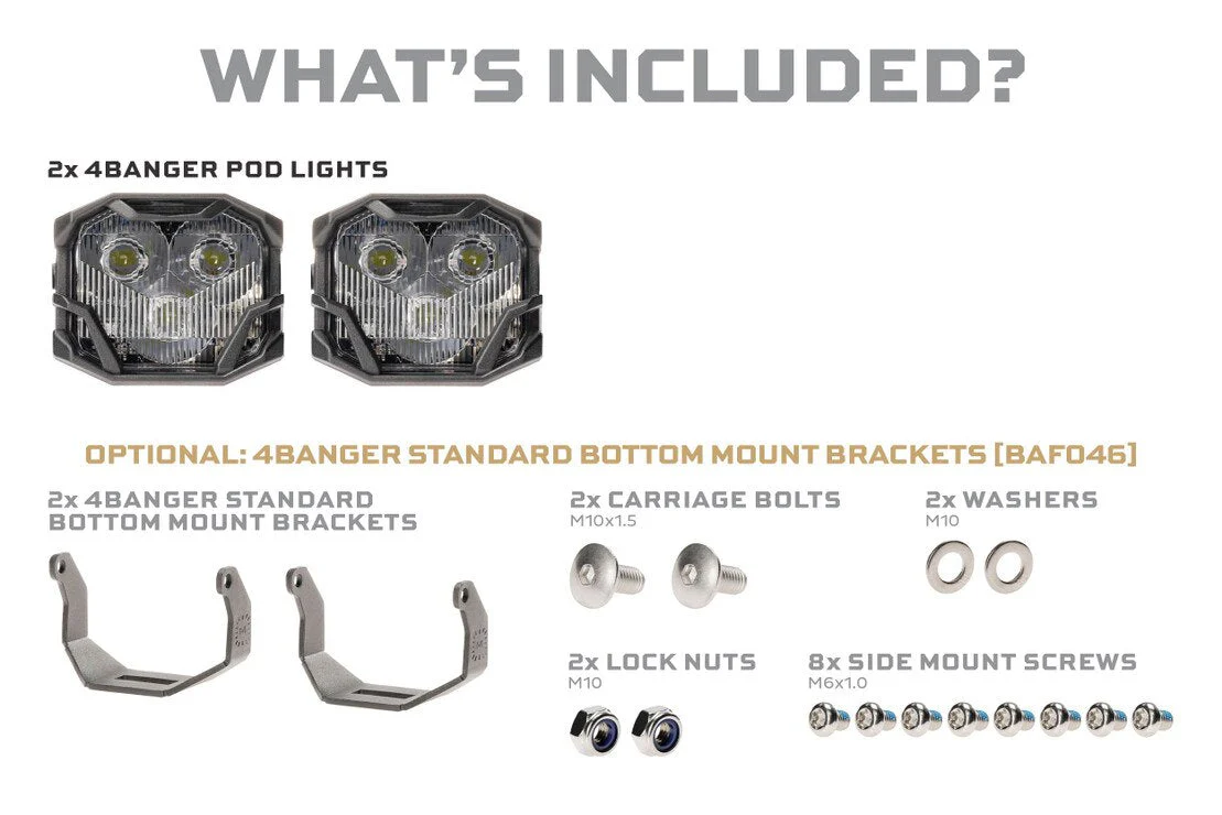 Morimoto 4 Banger LED Pods: HXB Flood Beam - Image 4
