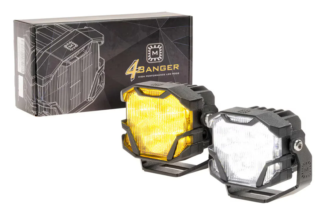 Morimoto 4 Banger LED Pods: HXB Wide Beam