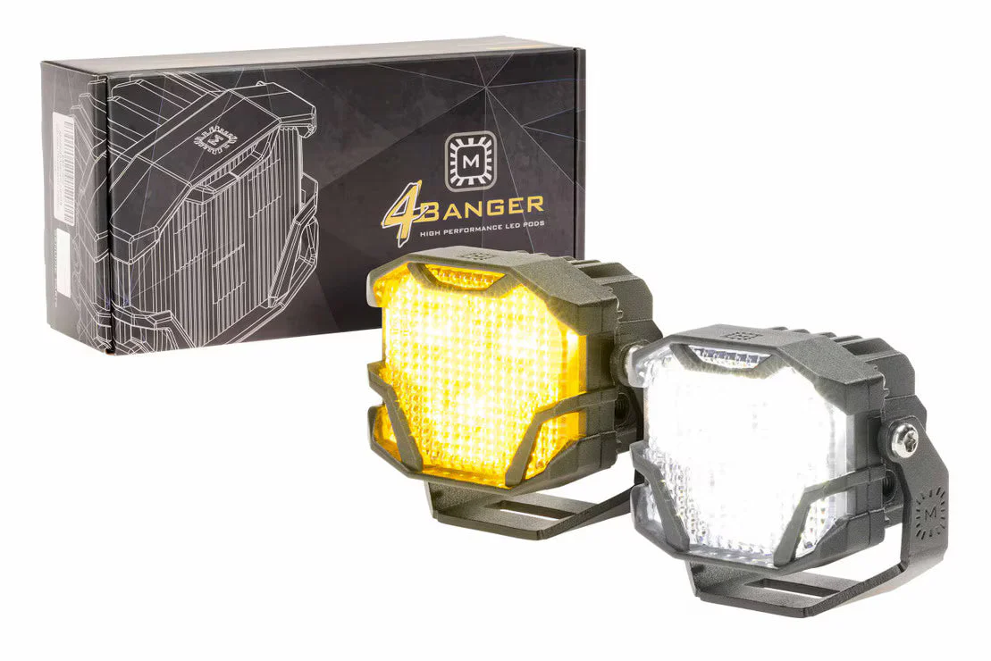 Morimoto 4 Banger LED Pods: NCS Flood Beam