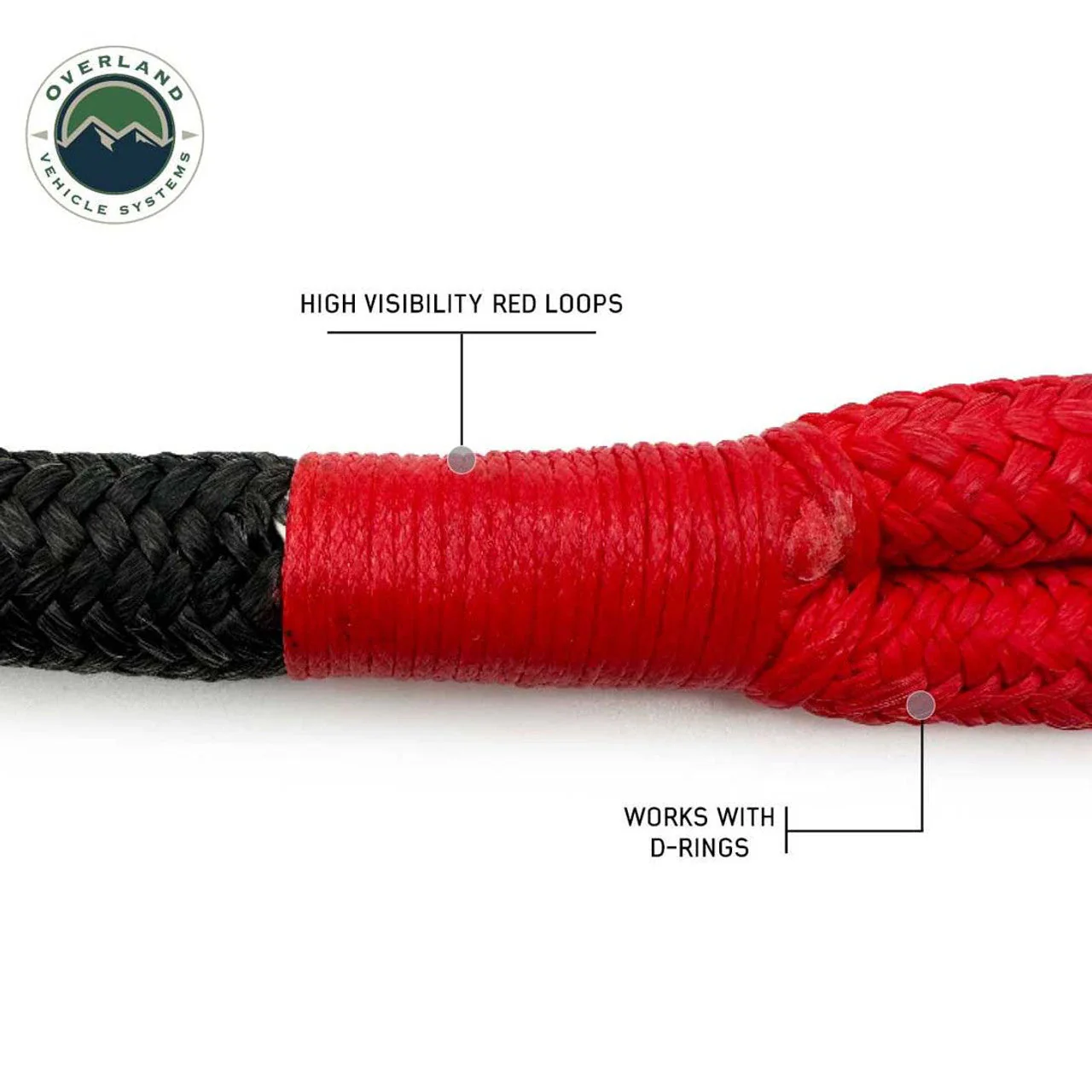 Overland Vehicle Systems Brute Kinetic Recovery Rope w/ Storage Bag - Image 3