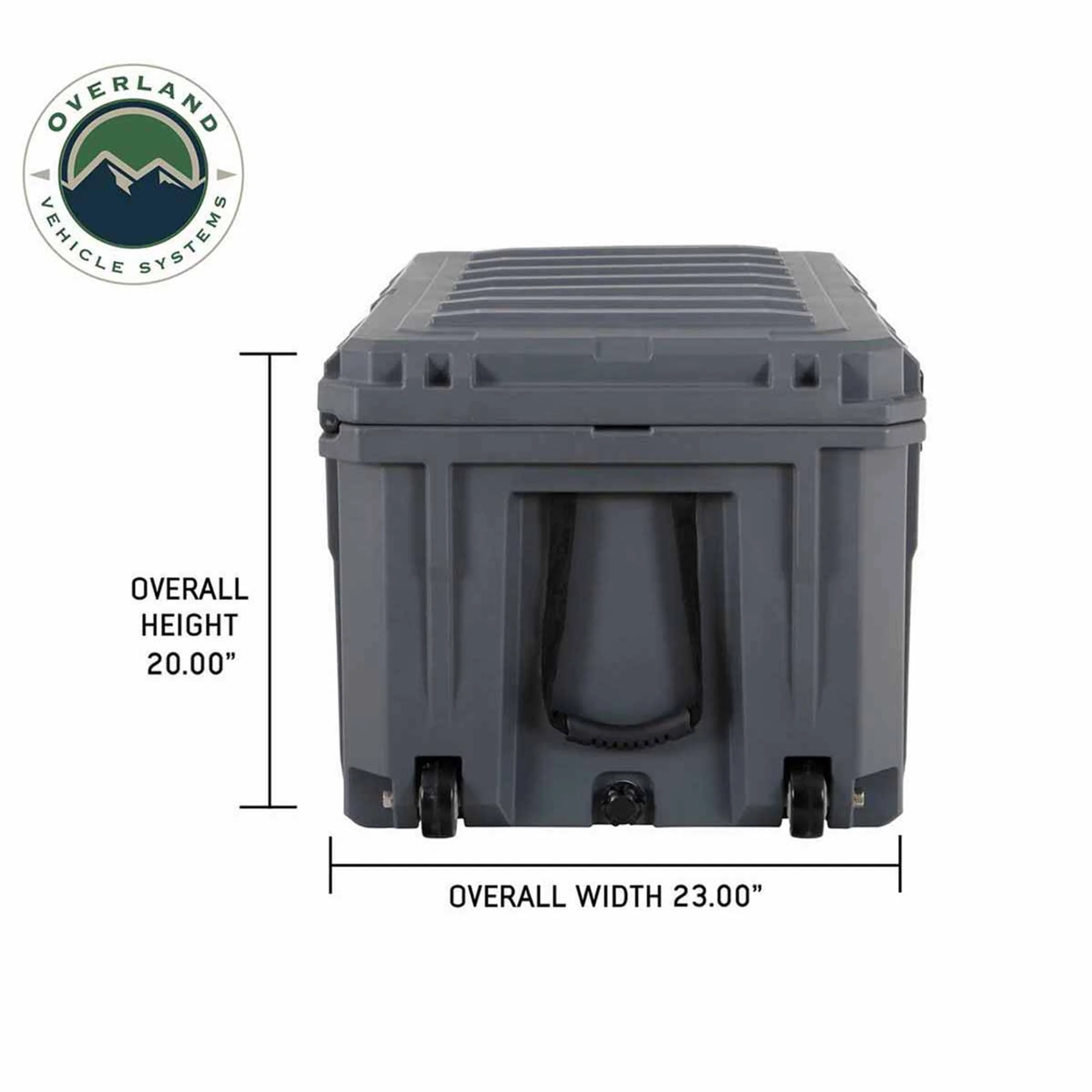 Overland Vehicle Systems D.B.S. Dark Grey 169 QT Dry Box W/Wheels, Drain & Bottle Opener - Image 9