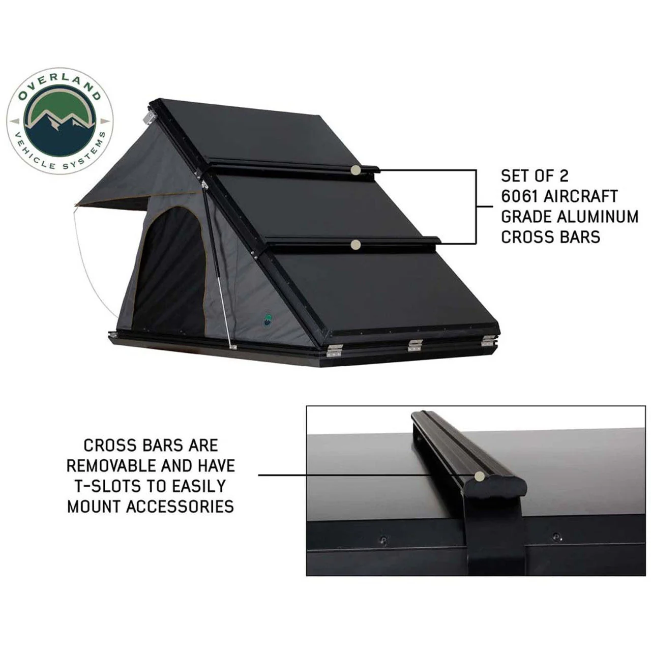 Overland Vehicle Systems HD Mamba Clam Hard Shell Roof Top Tent - Image 11