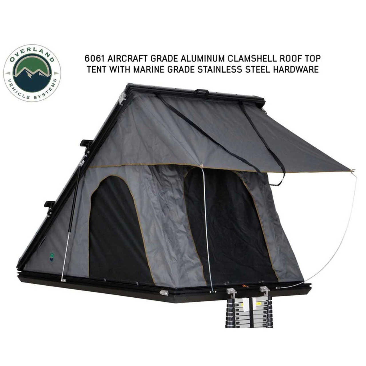 Overland Vehicle Systems HD Mamba Clam Hard Shell Roof Top Tent - Image 2