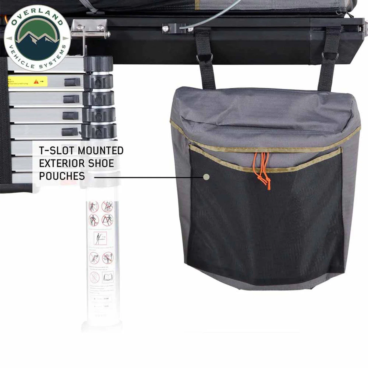 Overland Vehicle Systems HD Mamba Clam Hard Shell Roof Top Tent - Image 8