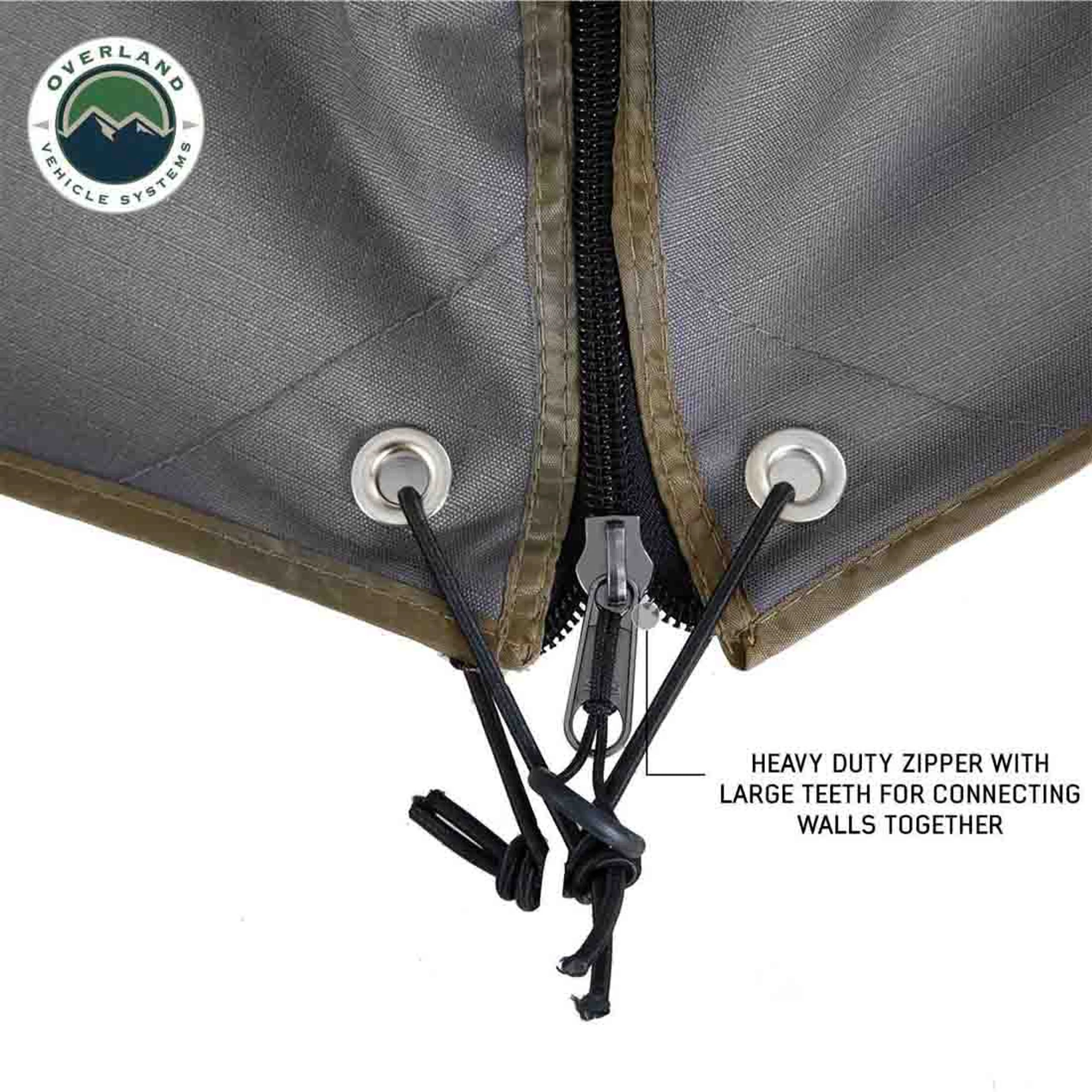 Overland Vehicle Systems HD Nomadic 270 Degree Awning Wall 1 W/Door & Window - Image 10
