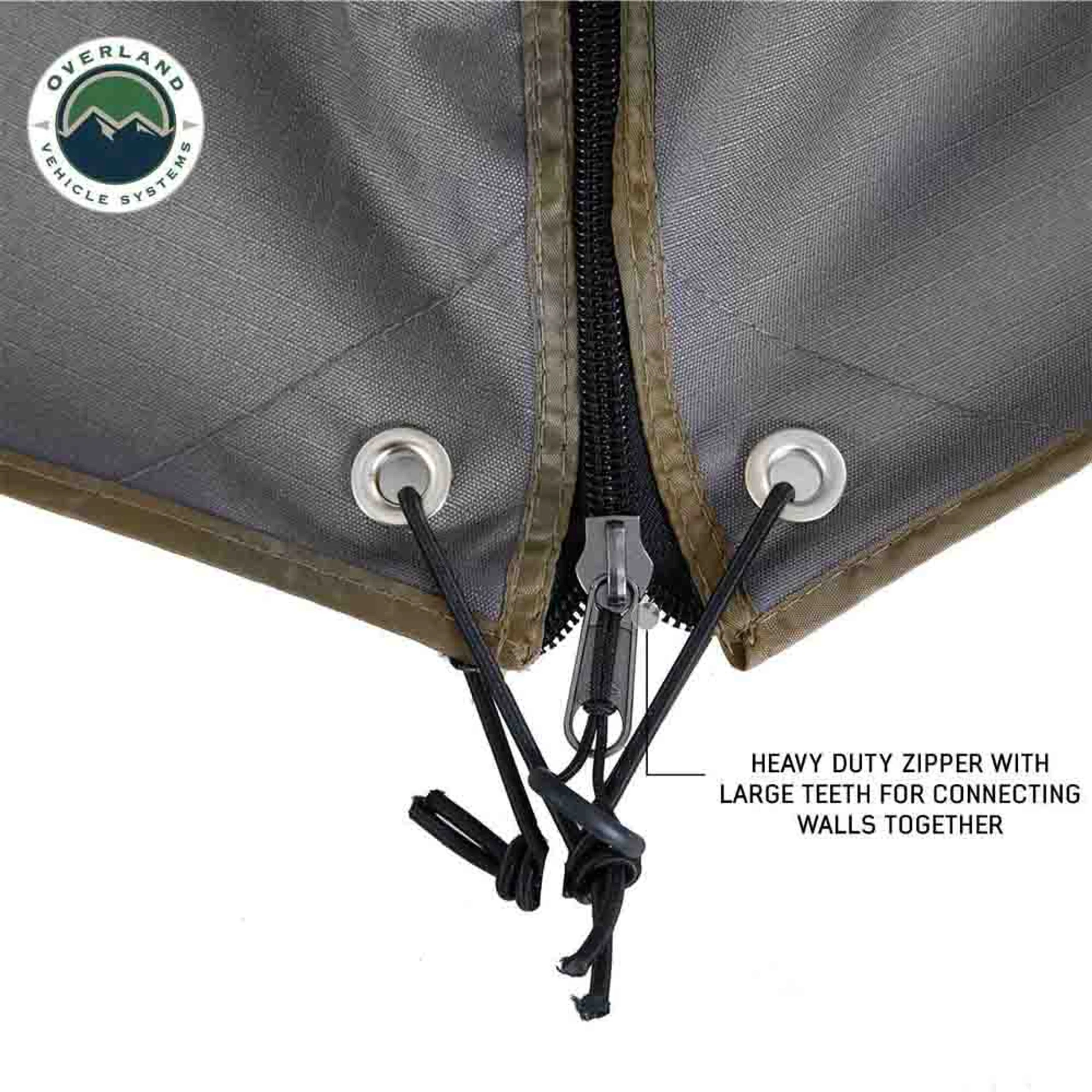 Overland Vehicle Systems HD Nomadic 270 Degree Awning Wall 1 with Door & Window - Image 8