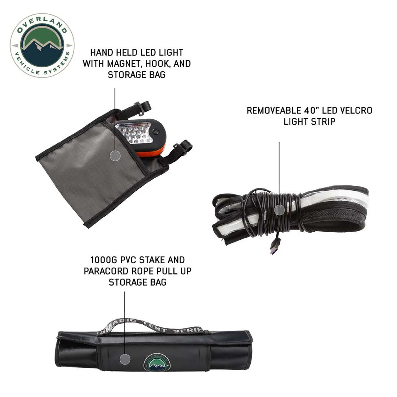 Overland Vehicle Systems HD Nomadic 4 Extended Soft Shell Roof Top Tent - Image 9