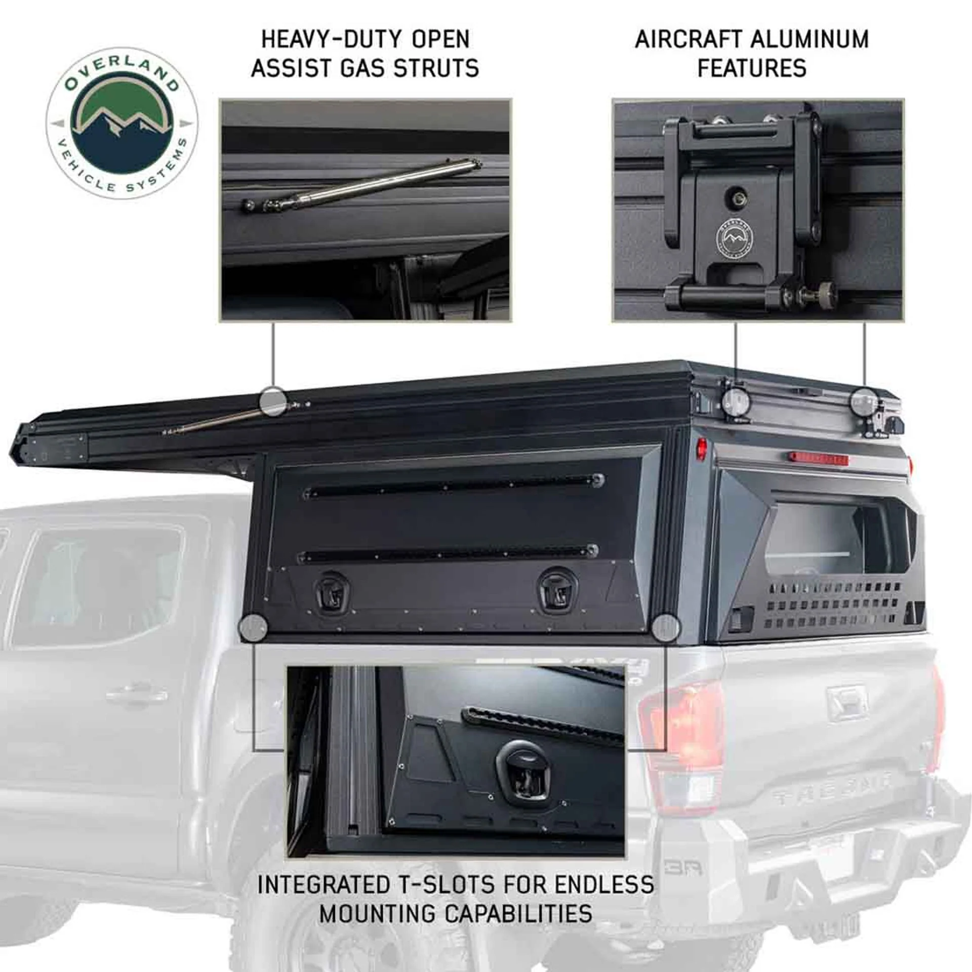 Overland Vehicle Systems MagPak Camper Shell/Roof Top Tent Combo - Image 3