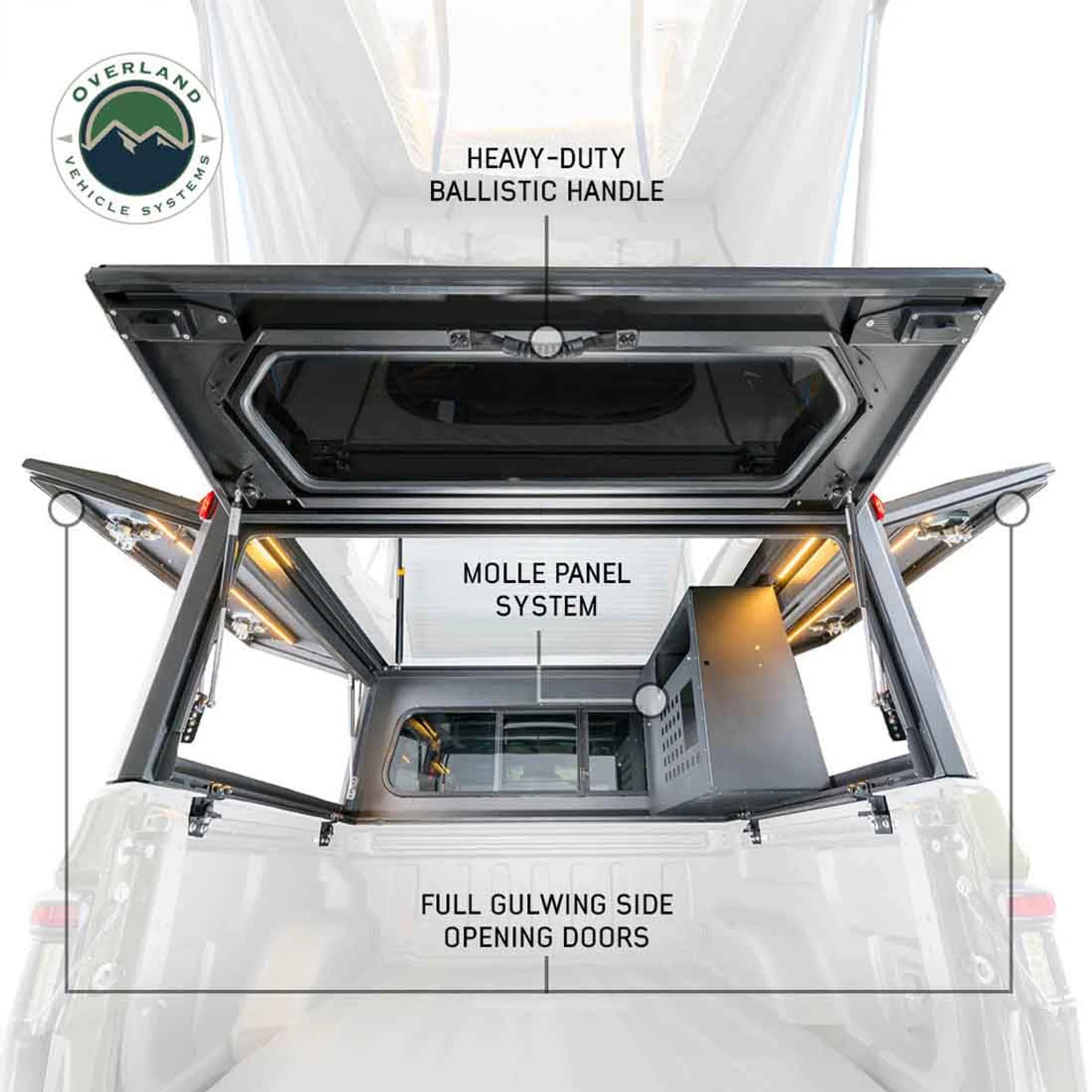 Overland Vehicle Systems MagPak Camper Shell/Roof Top Tent Combo - Image 5