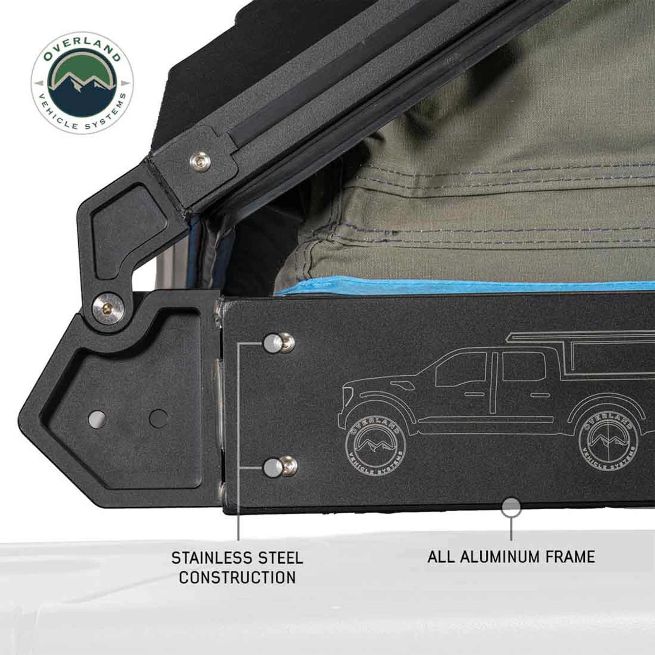 Overland Vehicle Systems MagPak Camper Shell/Roof Top Tent Combo - Image 8