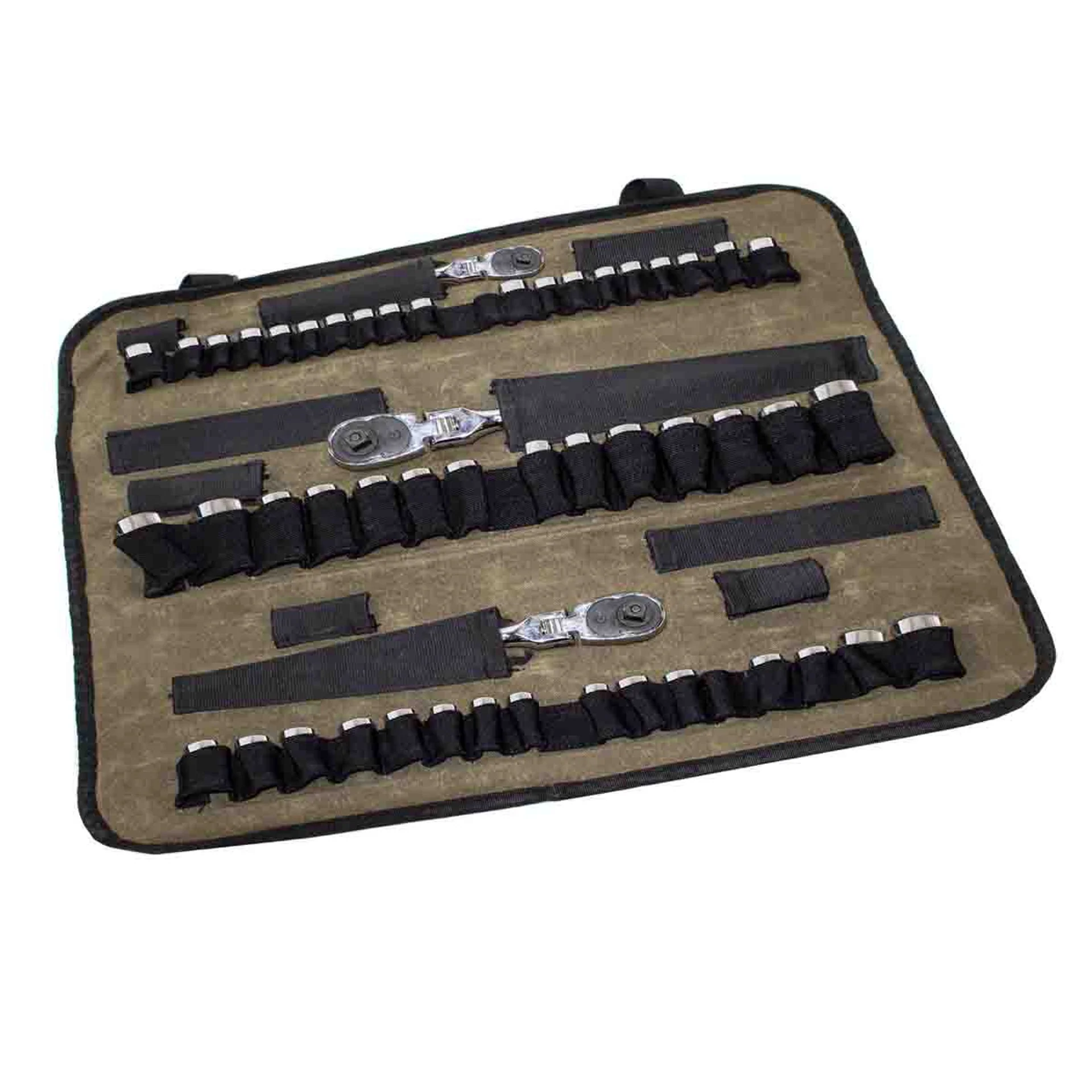 Overland Vehicle Systems Rolled Socket Organizer Storage Bag #16 Waxed Canvas