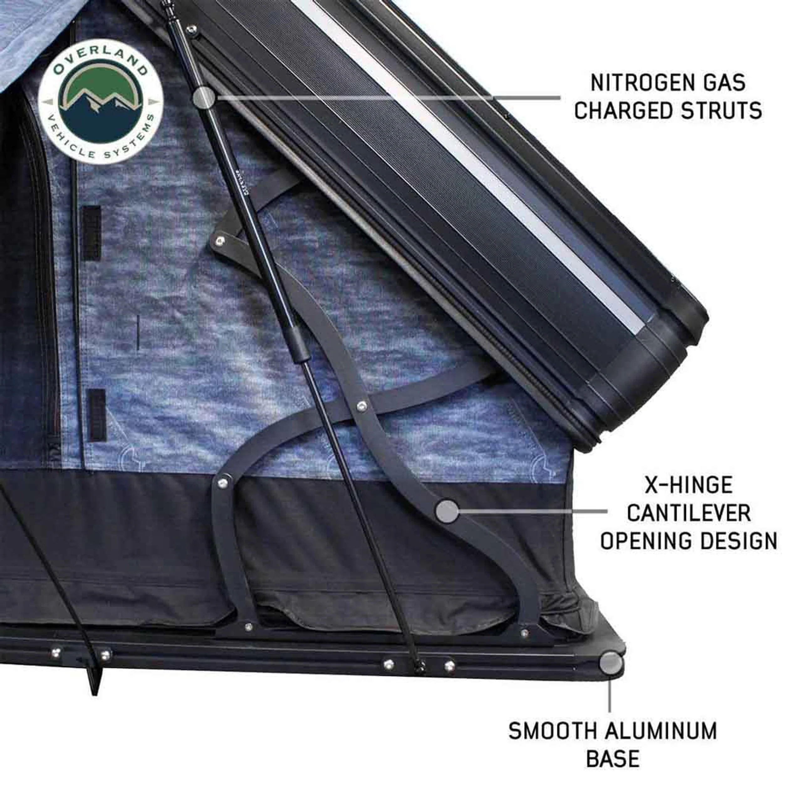 Overland Vehicle Systems XD Everest Cantilever Aluminum Hard Shell Roof Top Tent - Image 10