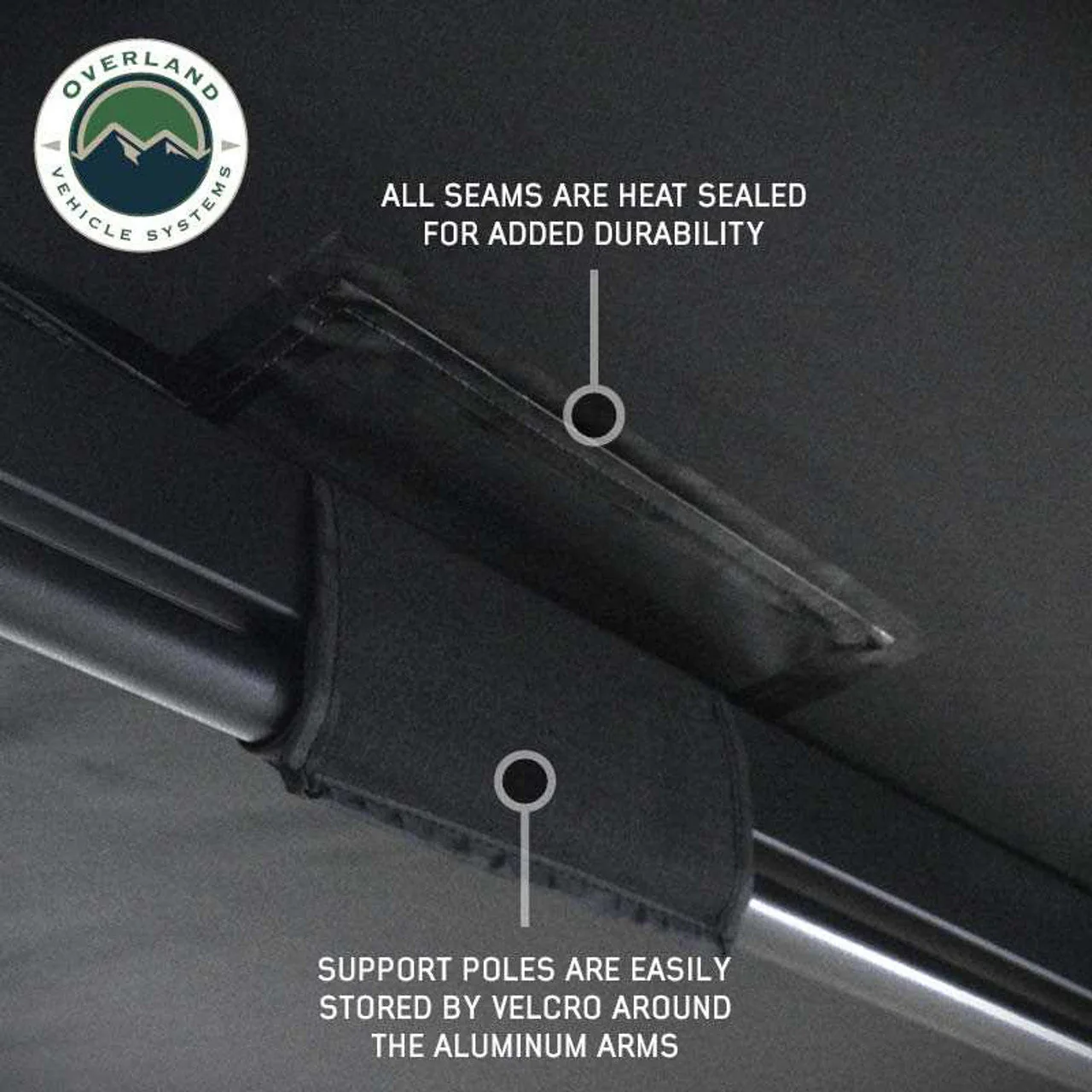Overland Vehicle Systems XD Nomadic Black Out 270 Degree Awning w/ Lights - Image 10