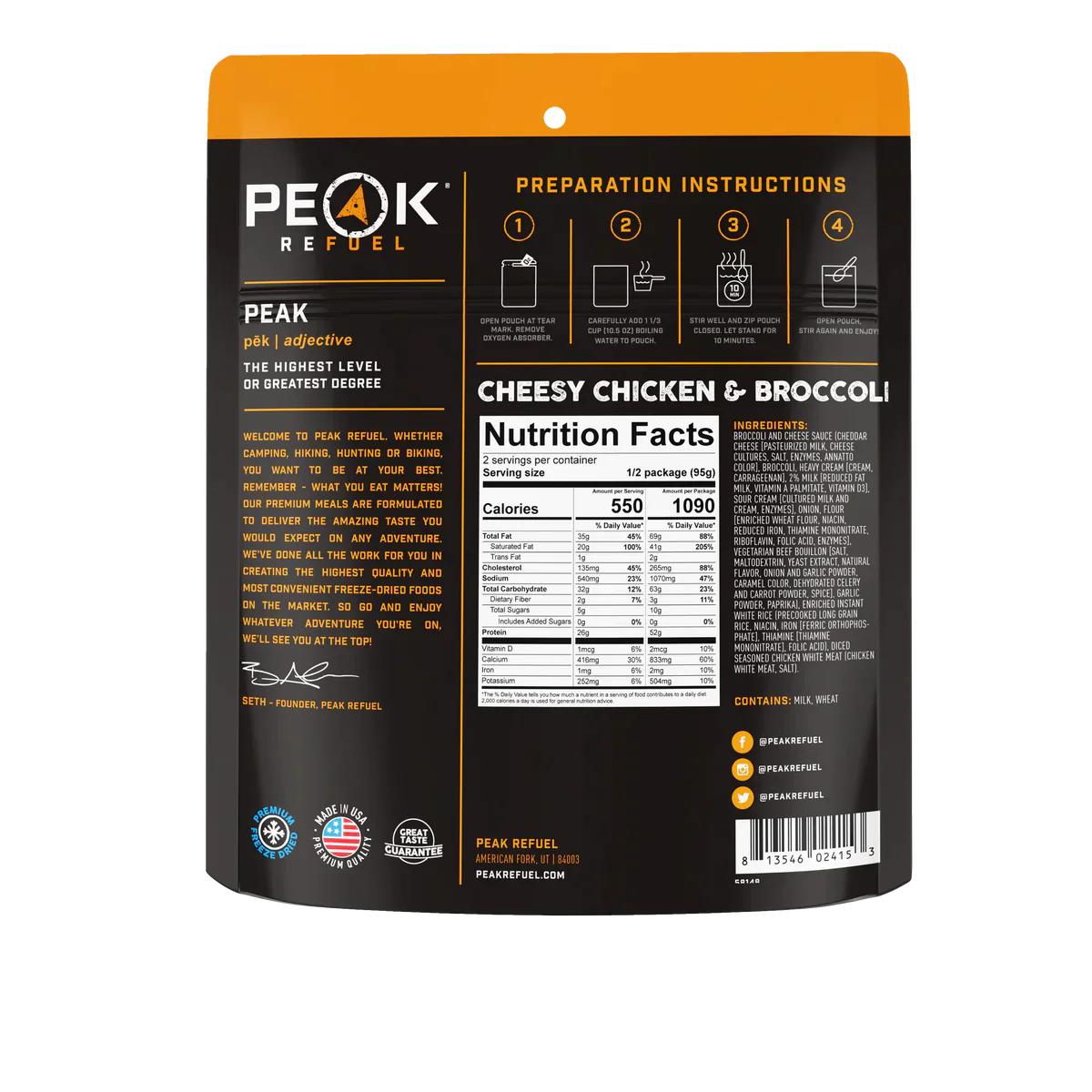 Peak Refuel Freeze-Dried Meals - Image 20