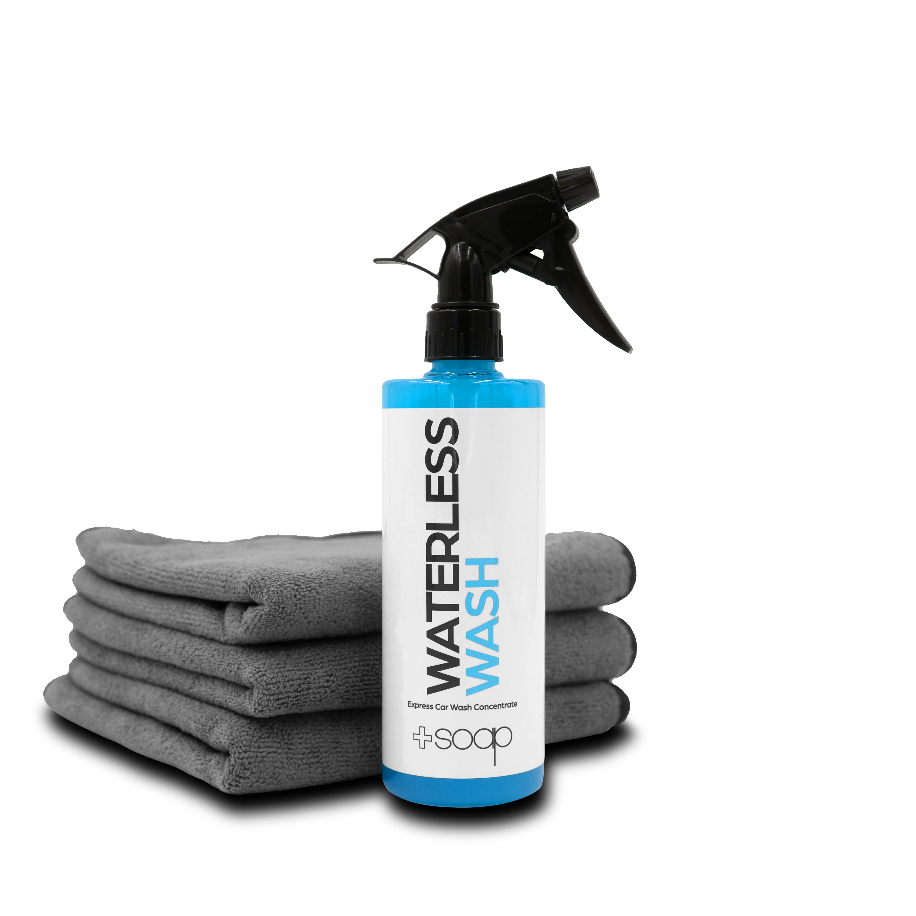 Plus Soap Waterless Wash & Microfiber Towel Combo