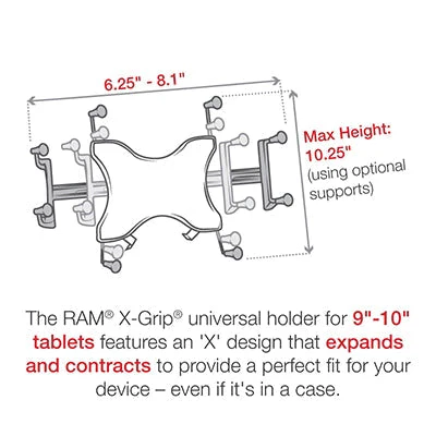 RAM Mounts X-Grip® Universal Holder For Tablets - Image 6