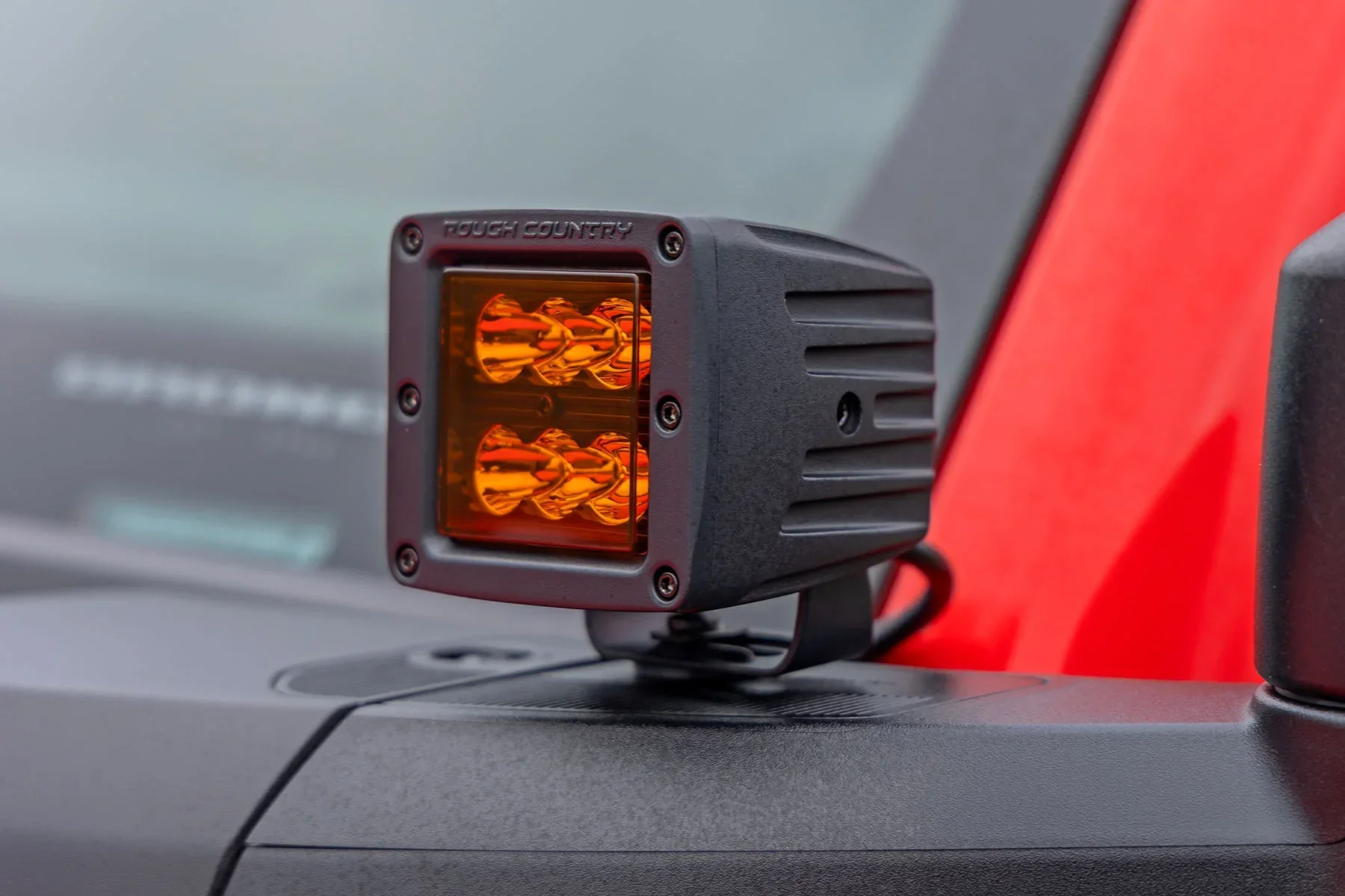 Rough Country 2 Inch Led Spot Amber Light Pods - Image 3