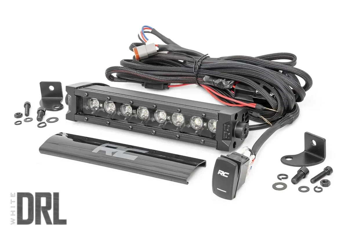 Rough Country 8" Black Series LED Light Bar W/ Amber DRL