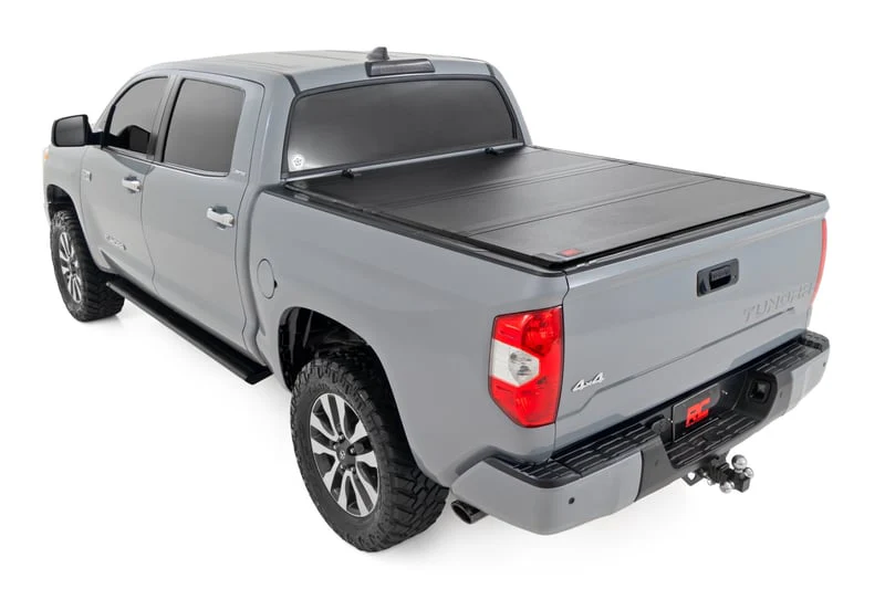 Rough Country Hard Tri-Fold Flip Up Bed Cover For Tundra (2007-2021) - Image 3