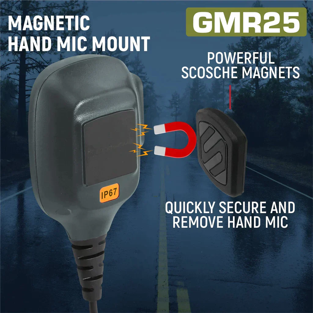 Rugged GMR25 Waterproof GMRS Band Mobile Radio w/ Antenna - Image 8