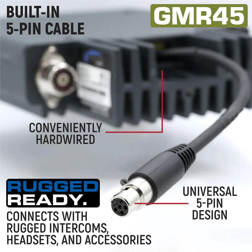 Rugged GMR45 High Power GMRS Band Mobile Radio - Image 5