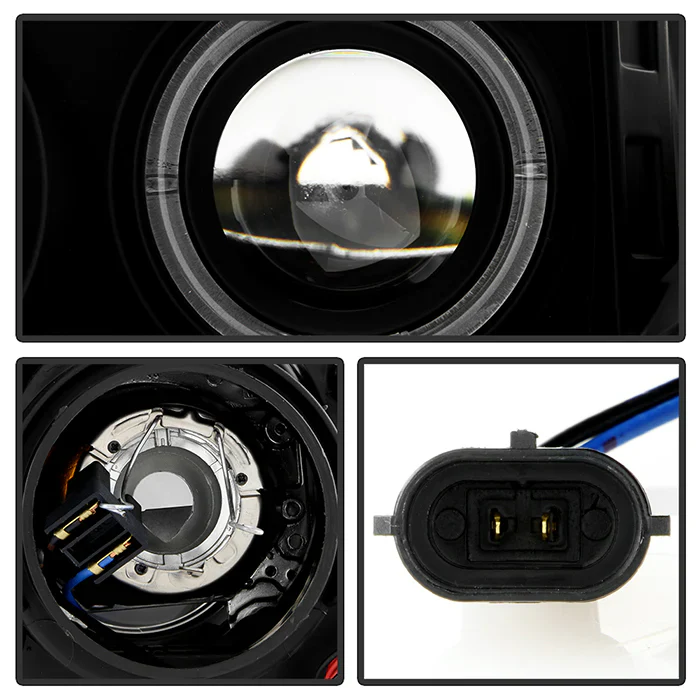 Spyder All Black Projector Headlights W/LED Halo For Tundra (2007–2013) - Image 5
