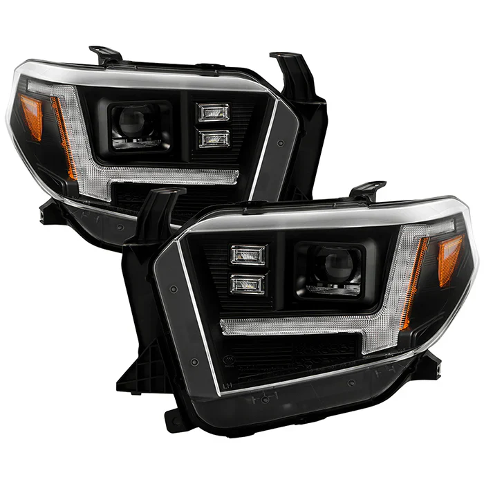 Spyder Apex Black LED Headlights For Tundra SR/SR5 Only (2014–2021)