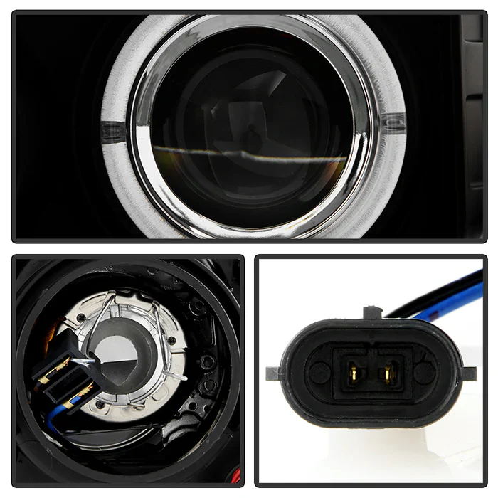 Spyder Black Projector Headlights W/LED Halo For Tundra (2007–2013) - Image 5