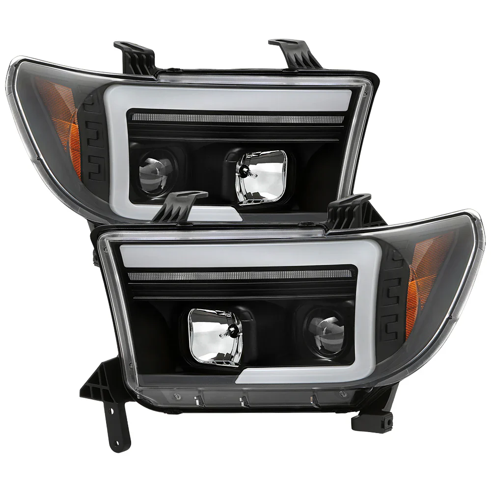 Spyder Black Projector Headlights W/Sequential Turn Signal For Tundra (2010–2013)