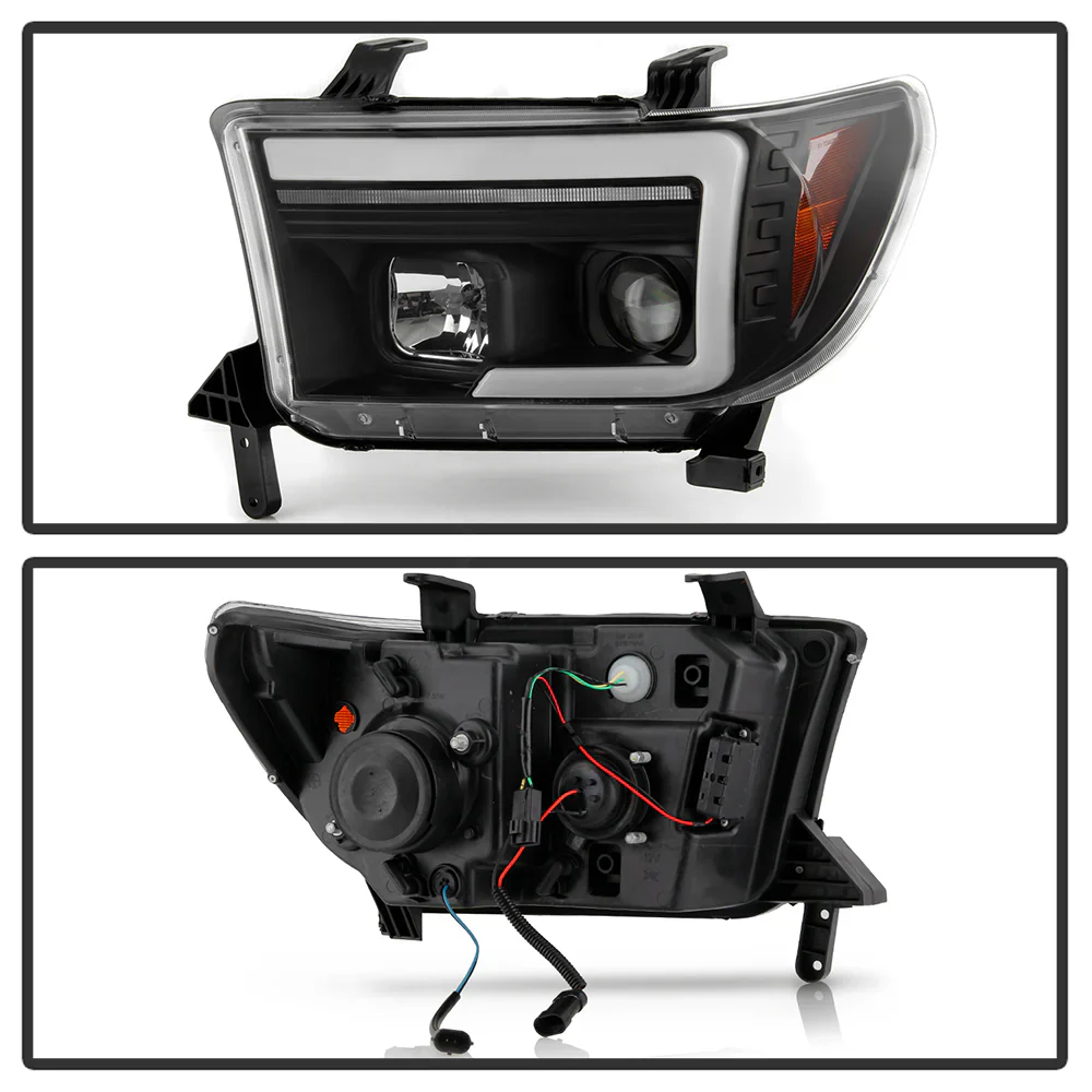 Spyder Black Projector Headlights W/Sequential Turn Signal For Tundra (2010–2013) - Image 2