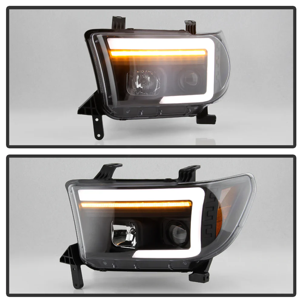 Spyder Black Projector Headlights W/Sequential Turn Signal For Tundra (2010–2013) - Image 8