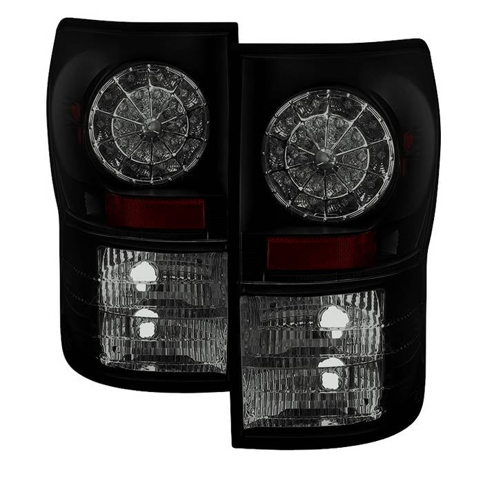 Spyder Black Smoke W/LED Tail Lights For Tundra (2007-2013)